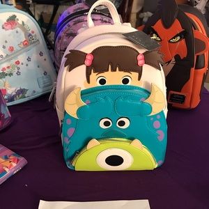 Disney Pixar Loungefly Monsters Inc Backpack NWT